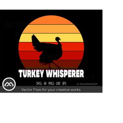 retro turkey svg turkey whisperer - turkey hunting svg, turkey hunt svg, hunting svg