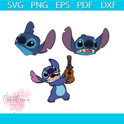 stitch bundle file svg, disney svg, disney character svg, cartoon character svg, movie character, disney gift svg, lilo