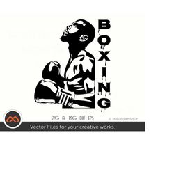 cool boxing svg boxing silhouette - boxing svg, boxing gloves svg, boxer svg, boxing glove svg for lovers