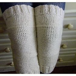 Knee Pads Knitted Handmade | Knee Warmer | Therapeutic for the Knee | WOOL MIXTURE