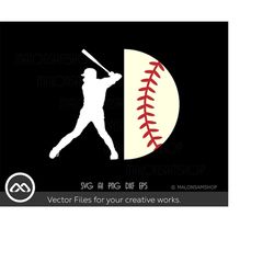 softball svg half ball - softball svg, baseball svg, softball shirt svg for lovers