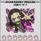 Nezuko chibi embroidery design