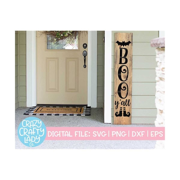 Rustic Boo Sign Boo Y'all Porch Sign SVG, Rustic Cut File, Farmhouse Design, - Inspire ...