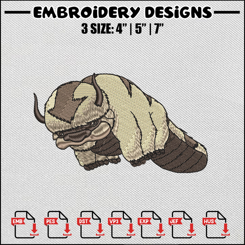 Appa pet embroidery design