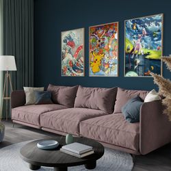 pokemon set of 3 posters