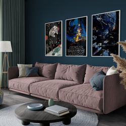 star wars set of 3 posters