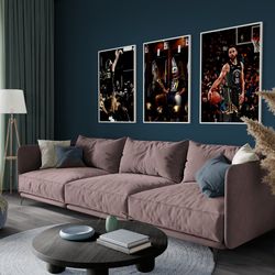 steph curry set of 3 posters