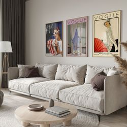 vintage designer set of 3 posters