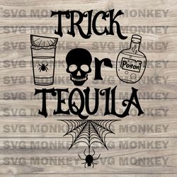 trick or tequila svg, ghost svg, stay spooky svg, funny halloween svg, retro halloween svg eps dxf png