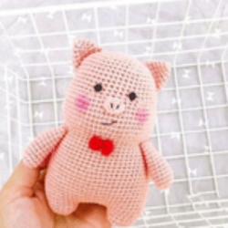 pig amigurumi - digital pdf pattern,pig crochet pattern,