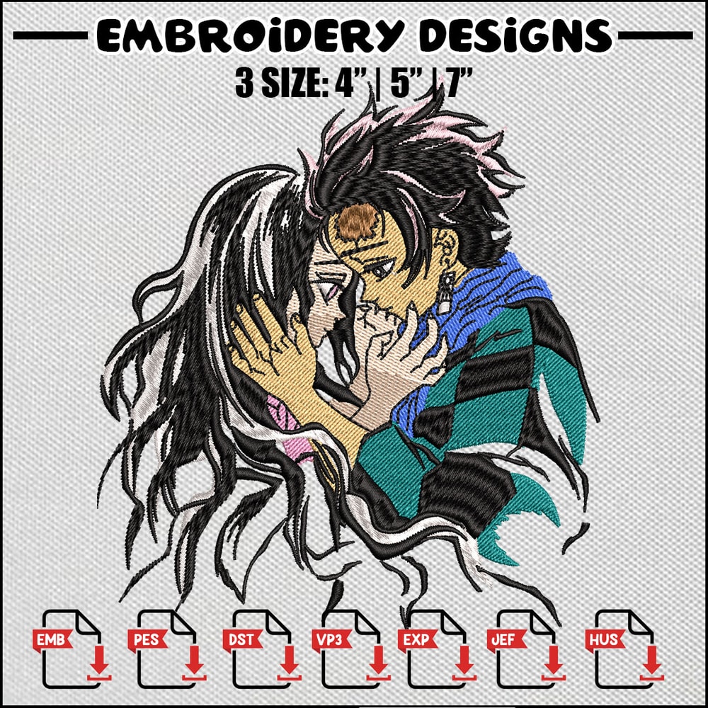 Family kamado embroidery design