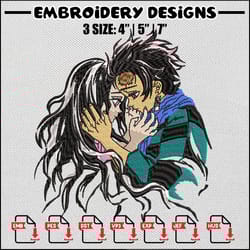 family kamado embroidery design, demon slayer embroidery,anime design,embroidery file,embroidery shirt, digital download
