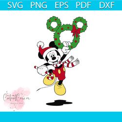mickey mouse svg, christmas svg, mickey mouse svg, mickey mouse wreath svg, christmas gift svg, merry christmas svg, chr