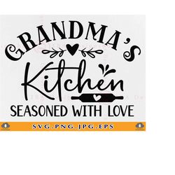 Grandma's Kitchen SVG, Grandmas Kitchen Sign SVG, Kitchen Quotes Svg, Kitchen Saying SVG, Kitchen Wall Decor, Cut Files