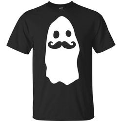 funny hipster moustache ghost t-shirt halloween costume tee