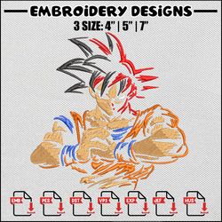 Goku poster embroidery design, Dragonball embroidery, Anime design, Embroidery file, Embroidery shirt, Digital download