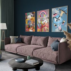 The Amazing World of Gumball Set of 3 Posters, Movie Cover, The Amazing World of Gumball, Cartoon Network, TV Show, TV W