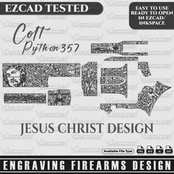 Engraving Firearms Design Colt Python 357 Jesus Design Full Build