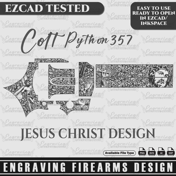 Engraving Firearms Design Colt Python 357 Jesus Design Full - Inspire ...