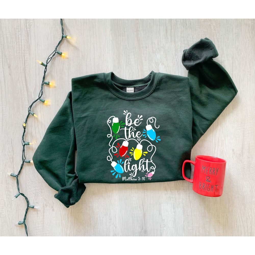 Christmas Light Sweatshirt, Christmas Sweater, Favorite color is Christmas Light, Holiday Sweatshirt, Winter Hoodies, Christmas Gift - 5.jpg