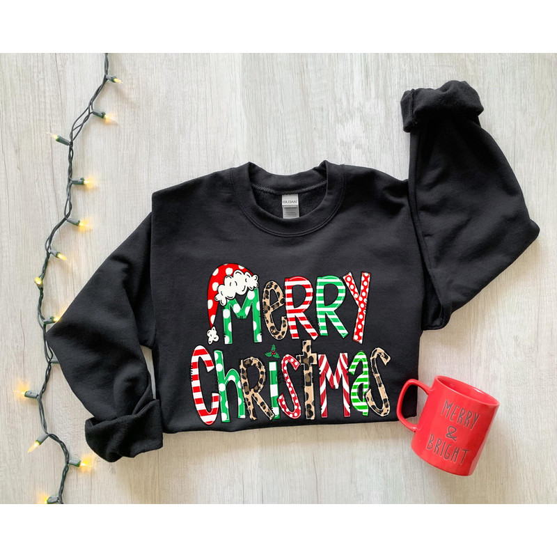 Christmas Sweatshirt, Womens Christmas Sweatshirt, Christmas Sweatshirts for Women, Christmas Gift Women,Merry Christmas Sweatshirt - 1.jpg
