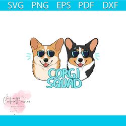 corgi squad svg, trending svg, corgi squad gift, corgi svg, dog svg, funny dog svg, squad dog svg, corgi wearing glasses