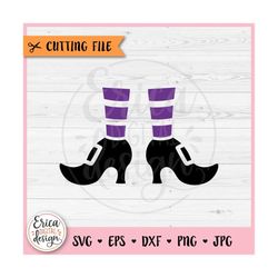 Witch Feet Legs layered SVG cut file Cricut Silhouette Halloween Witch Boots Witch Shoes Spooky Halloween Clipart PNG Gi