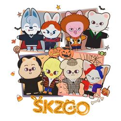 Skzoo Stray Kids Chibi Halloween PNG Subliamtion File