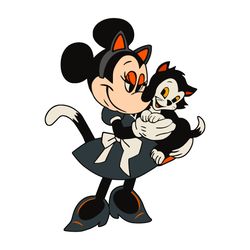 disney minnie mouse and figaro cat svg