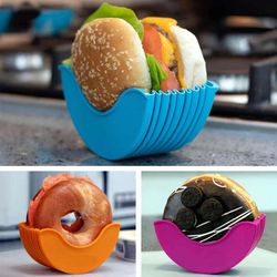 Perfect Gift Retractable Fixed Box Hamburger Holders for Burger Lovers Adults and Children(US Customers)
