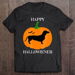 Dachshund Halloween Tshirt Happy Hallowiener