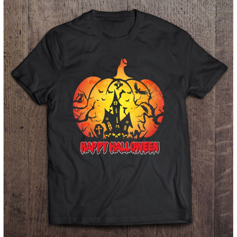 Happy Halloween Halloween Pumpkin Shirt Trick Or Treat Funny Cute Halloween Shirt Classic.jpg