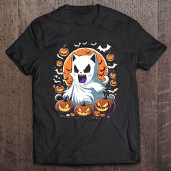 Cat Halloween Kitty Halloween Shirt Halloween Kitten Spooky Ghost Cat Classic