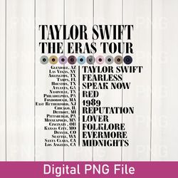 vintage taylor swift png merch, the eras tour taylor swift merch png, the eras tour 2023, ts eras tour concert fans png
