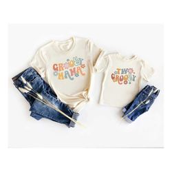 two groovy family matching shirts, birthday groovy retro wild shirts, retro camp girl birthday, groovy mama, two groovy