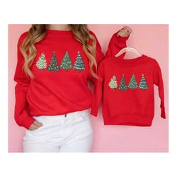 mommy and me christmas sweatshirt, matching mom and me christmas, matching christmas shirt, christmas outfit, mama mini