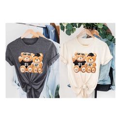 couple shirts, couple matching shirts, teddy bear shirt, matching couples, his and hers, birthday date gift,anniversary