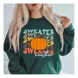 sweater weather, fall sweater, autumn sweater, thanksgiving sweatshirt, halloween outfit, fall graphic crewneck, pumpkin