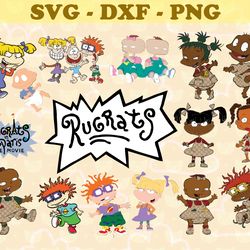 rugrats svg, bundle rugrats svg, png, dxf, pdf, jpg,...