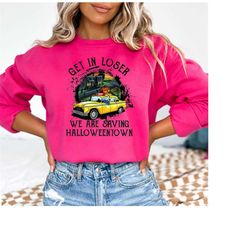 get in loser taxi halloween shirt,get in loser we are saving halloweentown halloween shirt, halloweentown tee, halloween