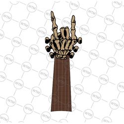 rock on guitar rock & roll music lover halloween svg, skeleton guitar halloween svg, happy halloween png, digital down