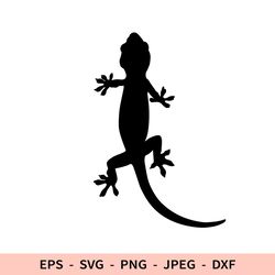Lizard Svg Reptile Dxf File for Cricut Animal Chameleon Silhouette Gecko Png Cut File Cute Salamander