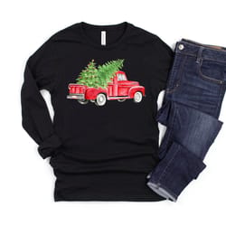 merry christmas truck,red truck shirt, christmas tree shirt,merry christmas,christmas matching family shirt,christmas tr