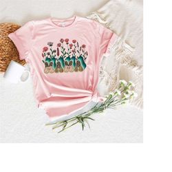 retro floral mama t-shirt, mom gift for mom for mother's day, mama shirt for mom for mother's day, mama t-shirt, rose sh
