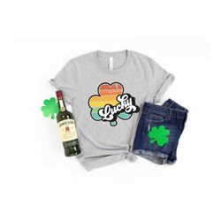 shamrock shirt,st patricks day shirt,lucky shirt,rainbow shirt,retro lucky me shirt,irish shirt,watercolor shirt,st patr