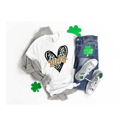 lucky leopard shirt,shamrock shirt,saint patricks day shirt,st paddys day shirt,leprechaun shirt,saint patricks day fami