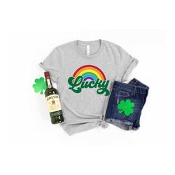 shamrock shirt,st patricks day shirt,lucky shirt,rainbow shirt,lucky me shirt,irish shirt,watercolor shirt,kiss me shirt