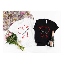 valentines day shirt,valentine's day gifts shirt,couple valentines shirt,heart shirt,his & hers,matching tee ,wedding gi