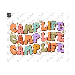Groovy Camp Life  PNG Sublimation, Happy Camper, Retro Camping Shirt Design Png, Adventurer Png, Trendy Camp Hoodie Cut