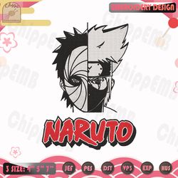 obito vs kakashi embroidery design, naruto embroidery design, anime embroidery file, machine embroidery designs